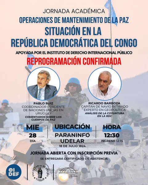 Afiche de la convocatoria: Operaciones de Mantenimiento de la Paz: situación de la República Democrática del Congo