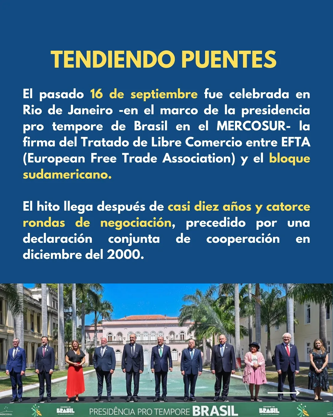 Nuevo TLC EFTA–MERCOSUR, imagen 2 de 5